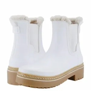 Marc Fisher LTD Fargo Waterproof White Lug Sole Ankle Boots Size 11 NEW