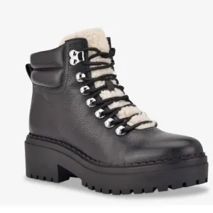 MARC FISHER LTD NAIRY HIKING BOOT 9M NEW BLACK