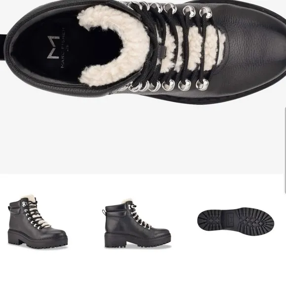 MARC FISHER LTD NAIRY HIKING BOOT 9M NEW BLACK