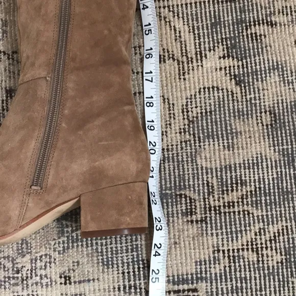 Marc Fisher Tan Suede Over the Knee Boots