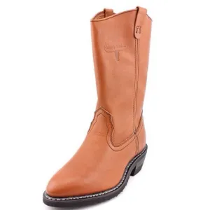 Mason Western BOOTS Tan Leather Western Work Riding Biker Boots Mens Sz 9E