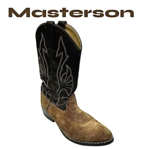 Masterson Boot Co Mens Style RB 2003Y Leather Cowboy Boots Size 4 D Pre-Owned