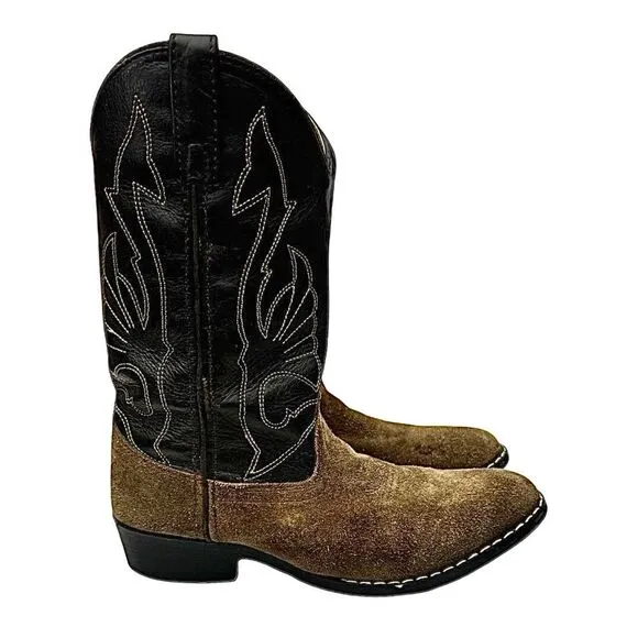 Masterson Boot Co Mens Style RB 2003Y Leather Cowboy Boots Size 4 D Pre-Owned