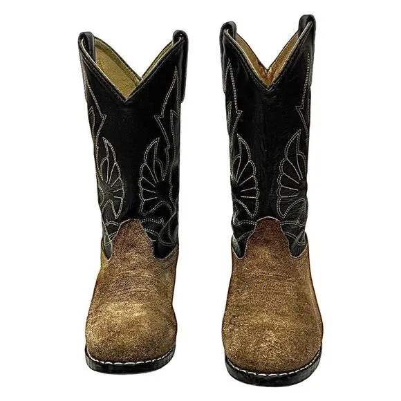 Masterson Boot Co Mens Style RB 2003Y Leather Cowboy Boots Size 4 D Pre-Owned