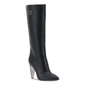 MATEO BY INC Womens Black Charlotte Pointed Toe Stiletto Boots 8.5 M