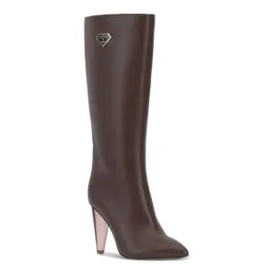 MATEO BY INC Womens Brown Charlotte Pointed Toe Stiletto Boots 6.5 M