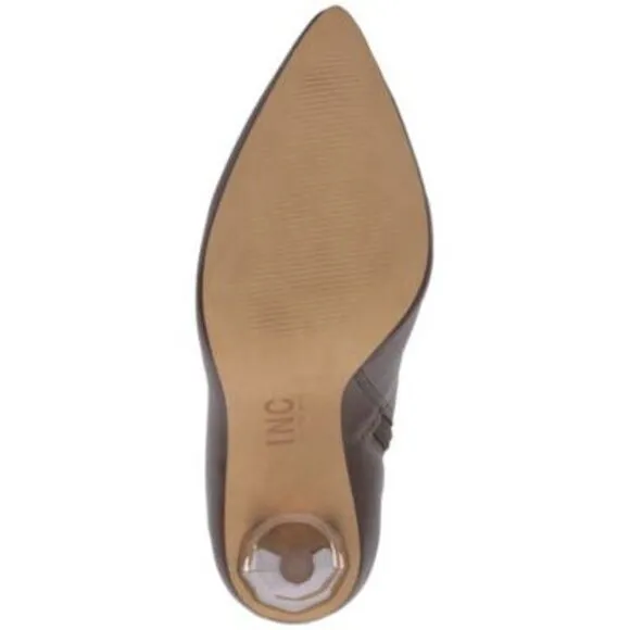 MATEO BY INC Womens Brown Charlotte Pointed Toe Stiletto Boots 6.5 M