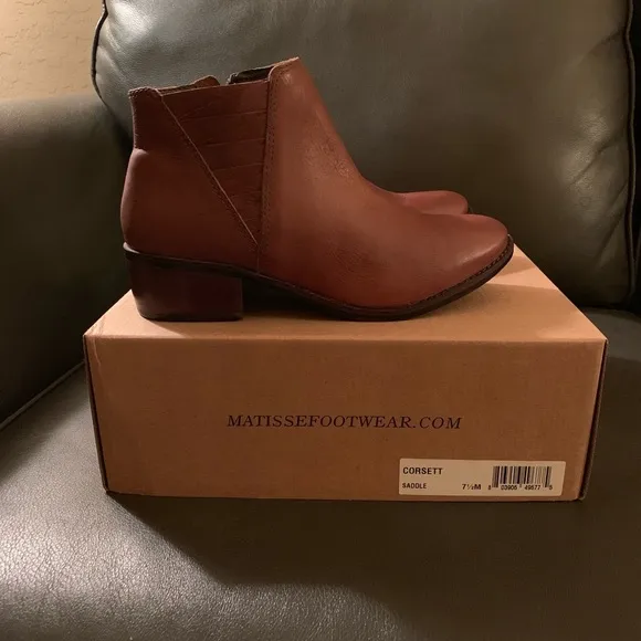 Matisse Brown Corsett Boots