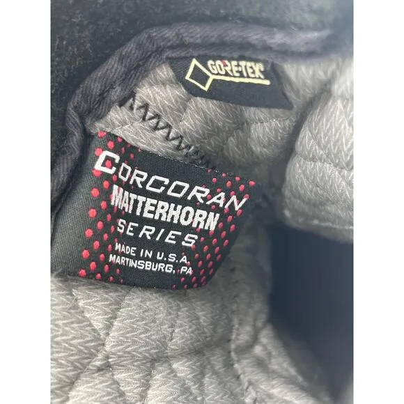 Matterhorn Corcoran 1949 Black Hiking Combat Vibrato Gortex Mens 7