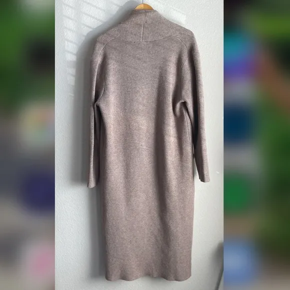 MaxSport Long Cardigan Duster Sand Nude Large