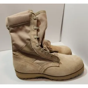 McRae Vibram Hot Weather Military Combat Boots Size 11 Wide Tan