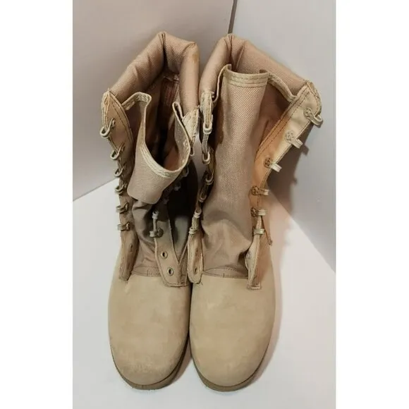 McRae Vibram Hot Weather Military Combat Boots Size 11 Wide Tan