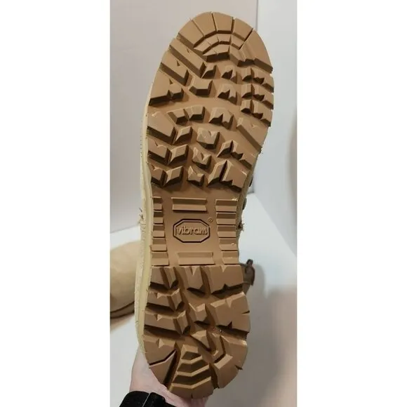McRae Vibram Hot Weather Military Combat Boots Size 11 Wide Tan