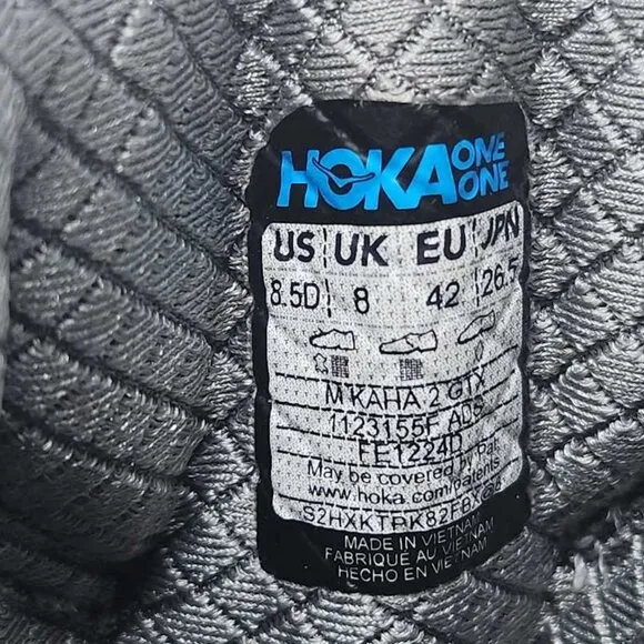 Men's 8.5 Hoka Kaha 2 GTX Gore-Tex hiking boots Asteroid / Stardust 1123155F ADS