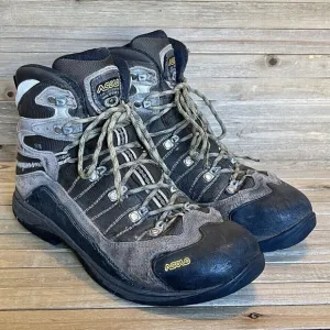 Mens Asolo Neutron GV Brown Leather Athletic Hiking Mid Boots Shoes Size 9 D GUC