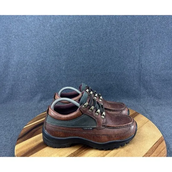 Men's Chippewa Brown Leather Lace Up Boots Hiking Sz 8W Waterproof 24701 1202