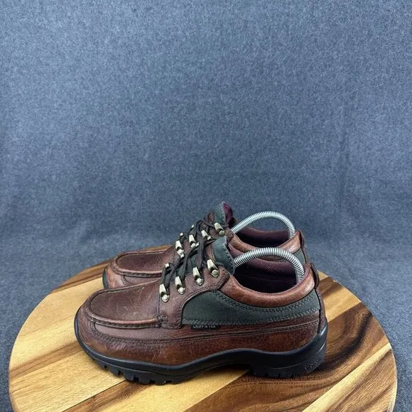 Men's Chippewa Brown Leather Lace Up Boots Hiking Sz 8W Waterproof 24701 1202
