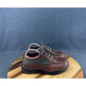 Men's Chippewa Brown Leather Lace Up Boots Hiking Sz 8W Waterproof 24701 1202
