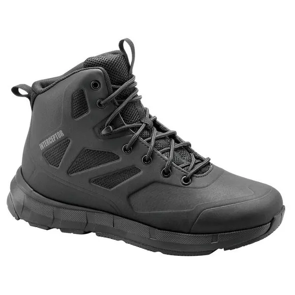 Men's Interceptor Wyatt Black Tactical Boot 6&quot; Soft Toe EnduroPro Anti-Fatigue