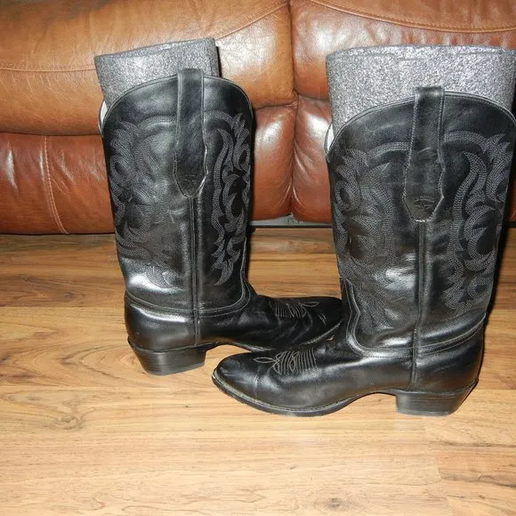 Men’s Los Altos western boots Solid black size 11D