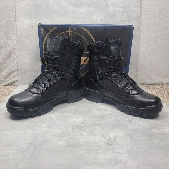 Mens Tactical Black Boots Size 8 Bates E02261 Side Zipper Sport‎