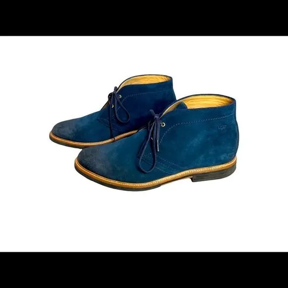 Men’s Ugg Dagmann Chukka Boot Lace-up Blue Suede Size 13