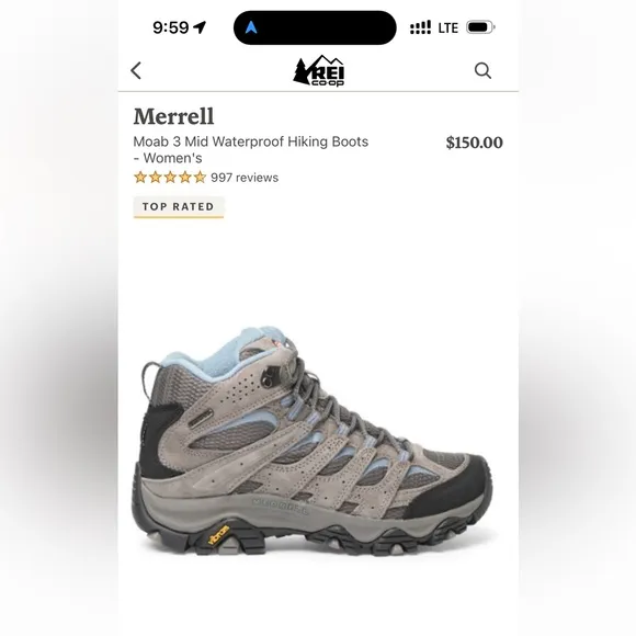 Merrel Hiking Boots