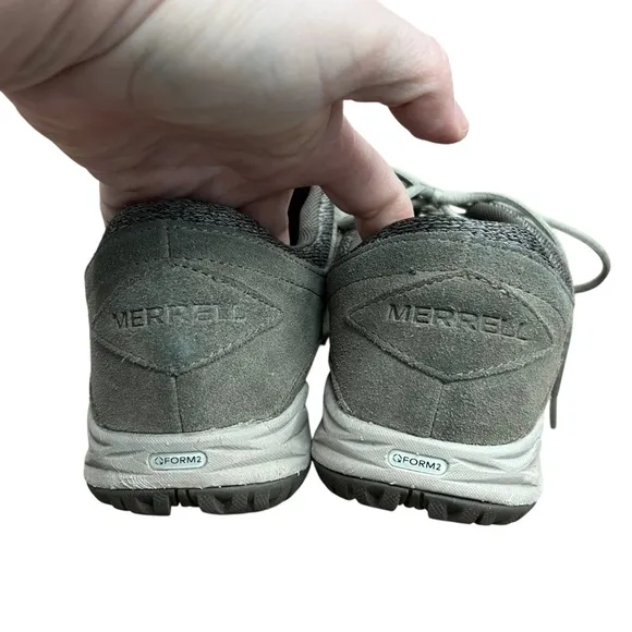 Merrell Addison Gray Suede Fleece Lined Waterproof Sneakers Shoes Women's 7.5