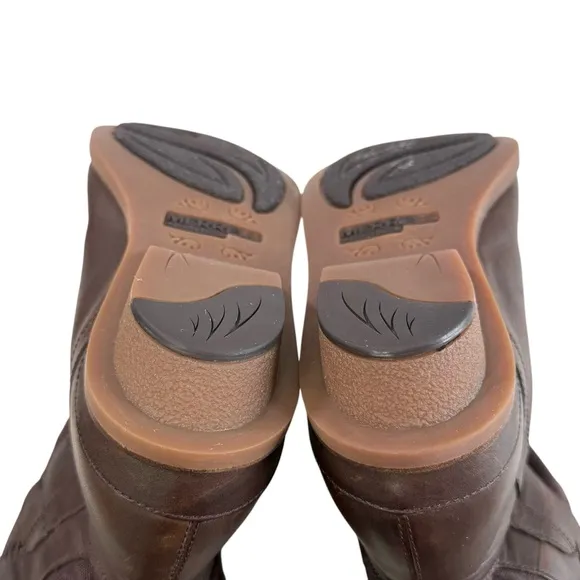 Merrell Bracken Performance Leather Canvas Pull On Boots Brown Size 7