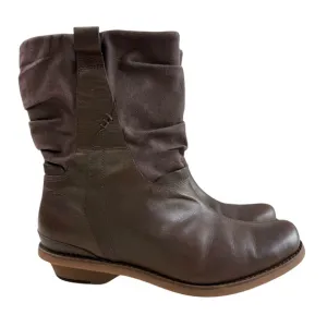Merrell Bracken Performance Leather Canvas Pull On Boots Brown Size 7