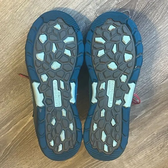 Merrell Capra Mid Waterproof Hiking Boots‎ Blue Teal Mens 5 UK 4 Womens 7.5