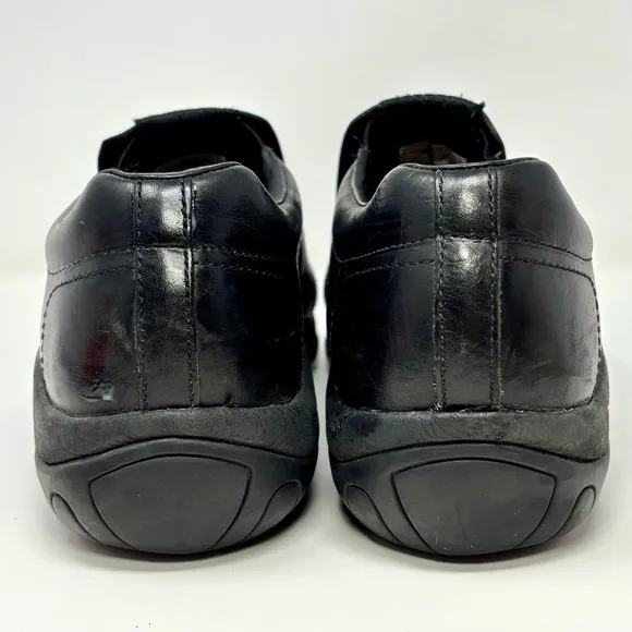 Merrell Jungle Moc Black Full Grain Leather Slip On Shoes Waterproof Casual