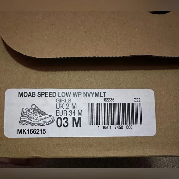 Merrell | Kid's Moab Speed Low Waterproof Hiking Sneaker