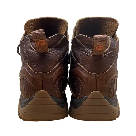 Merrell Men’s Brown Leather Moab 2 Mid Vibram Sole Waterproof Hiking Boots Sz 12