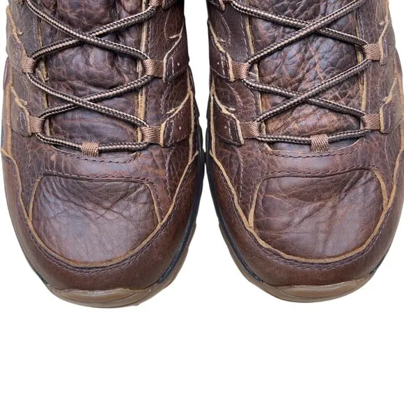 Merrell Men’s Brown Leather Moab 2 Mid Vibram Sole Waterproof Hiking Boots Sz 12