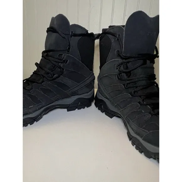 Merrell Men's Moab 2 Decon Polar Waterproof Boots Black Mens Size 7.5 Hiking New