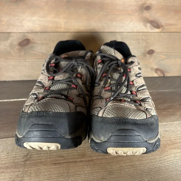merrell moab 2 mens size 15 shoes brown suede waterproof hiking sneakers