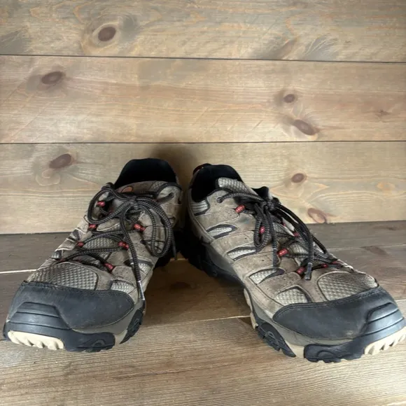 merrell moab 2 mens size 15 shoes brown suede waterproof hiking sneakers
