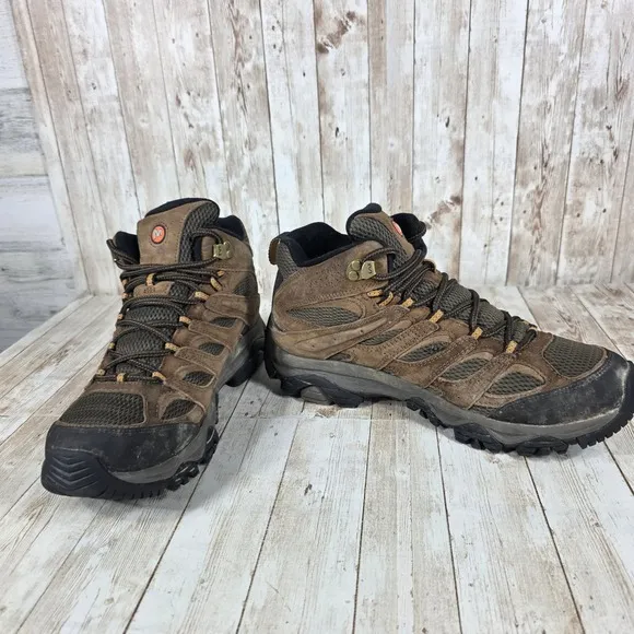 Merrell Moab 2 Waterproof Hiking Boots Vibram Soles Mens Size 10.5