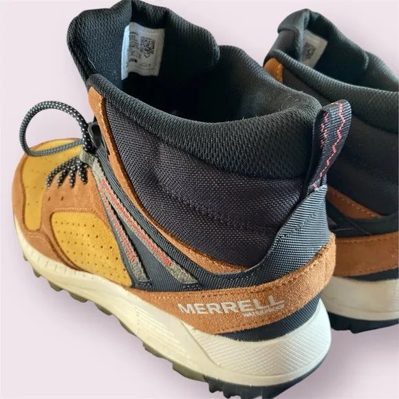 Merrell Wildwood Men's Brown and Black Hiking Boots size 10