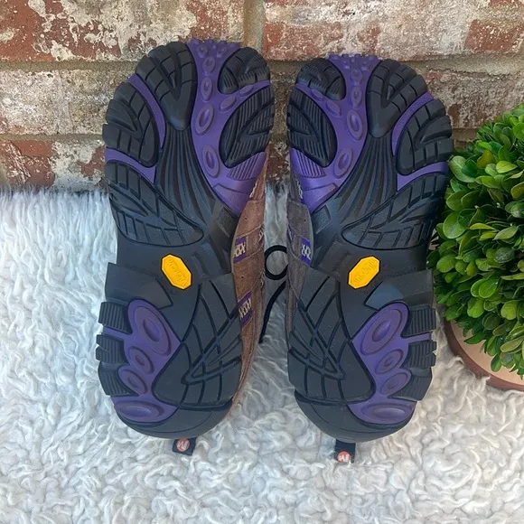Merrell Women's MOAB 2 VENTILATOR Mid Hiking Bracken Purple Boots Size 11