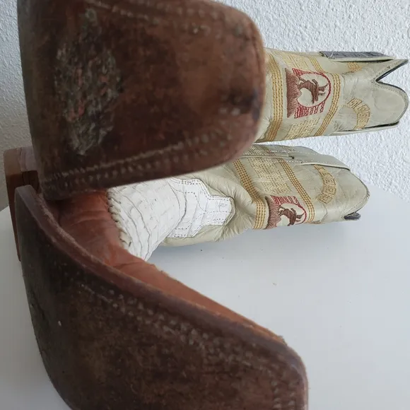 Mexican  Western  Mens Leather Long Point Toe Boots