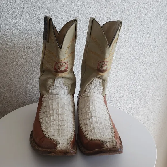 Mexican  Western  Mens Leather Long Point Toe Boots