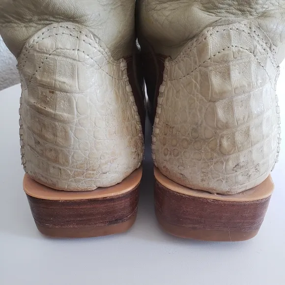 Mexican  Western  Mens Leather Long Point Toe Boots