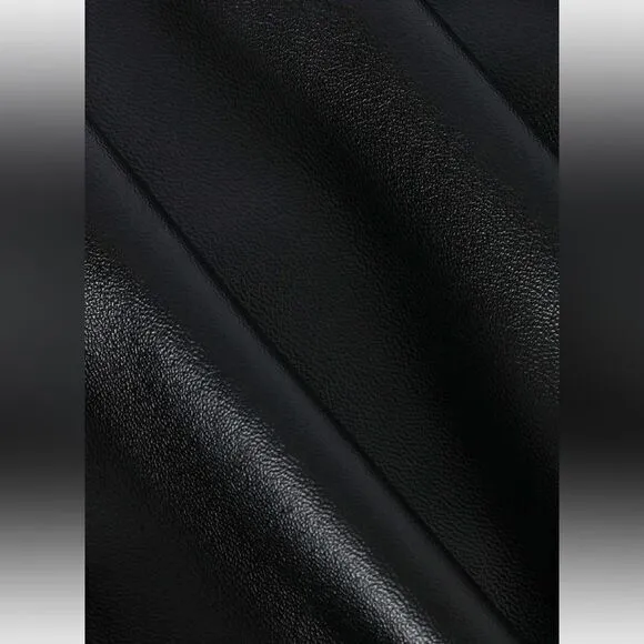 Micas Faux Leather Ruched Wrap Skirt Size‎ XL RefHHH