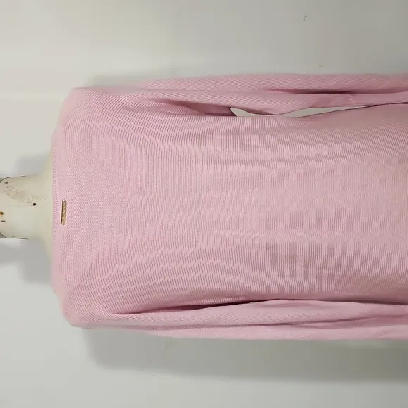 Michael Kors Pink Knit Long Sleeves Tunic Sweater Size M