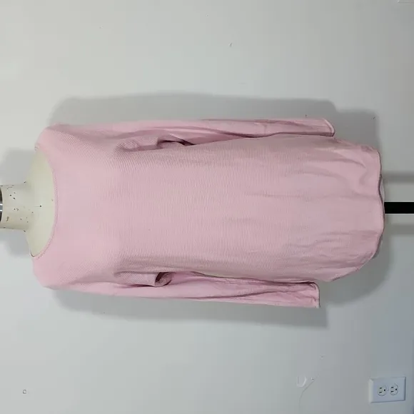 Michael Kors Pink Knit Long Sleeves Tunic Sweater Size M