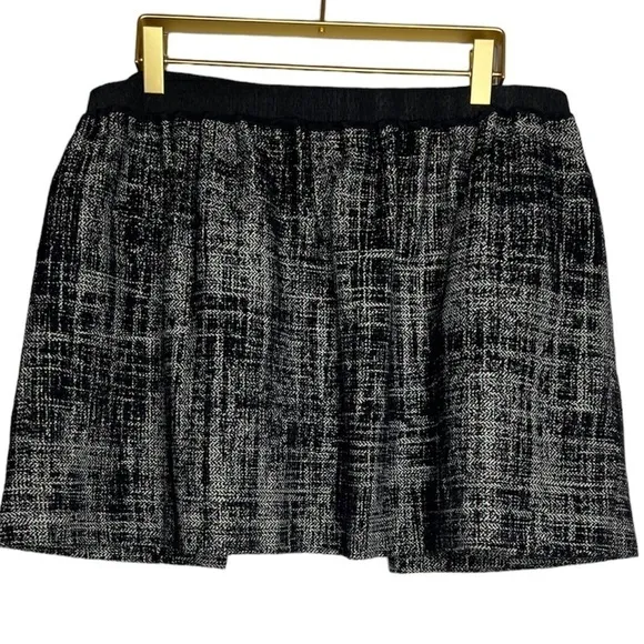 Milly Tweed Mini Skirt with Metallic Detail
