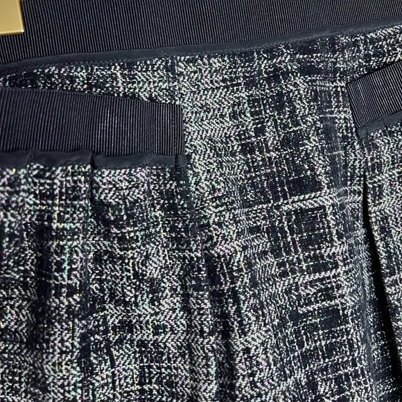 Milly Tweed Mini Skirt with Metallic Detail