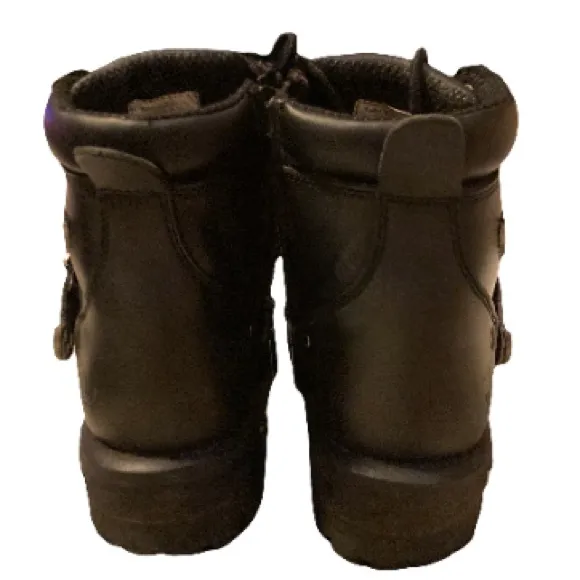 Milwaukee Motorcycle Clothing Women’s Leather Black Road Captain Boots 8.5 Biker